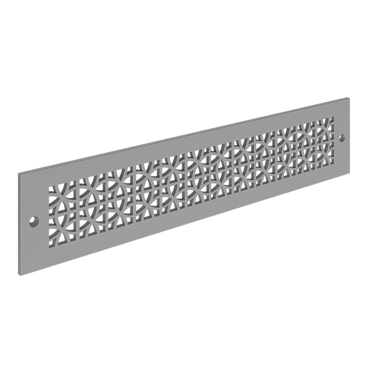 Sunray Toe Kick Vent Cover Toe Kick Reggio Register Company, LLC - VCU 2.25 x 10 (Overall 3.5 x 12) 3/16" Aluminum Gray
