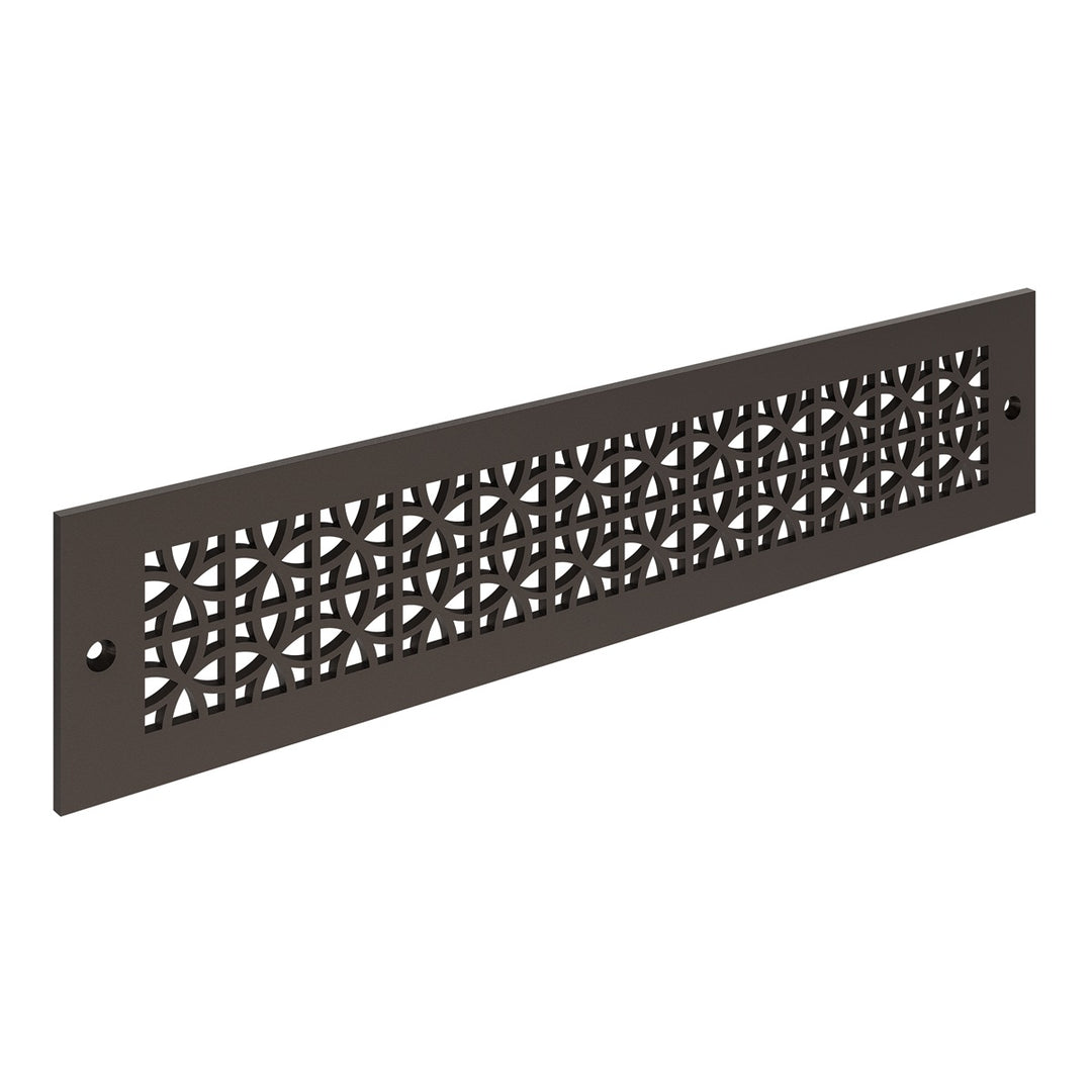 Sunray Toe Kick Vent Cover Toe Kick Reggio Register Company, LLC - VCU 2.25 x 10 (Overall 3.5 x 12) 3/16" Aluminum Oil Rubbed Bronze