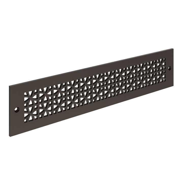 Sunray Toe Kick Vent Cover Toe Kick Reggio Register Company, LLC - VCU 2.25 x 10 (Overall 3.5 x 12) 3/16" Aluminum Oil Rubbed Bronze