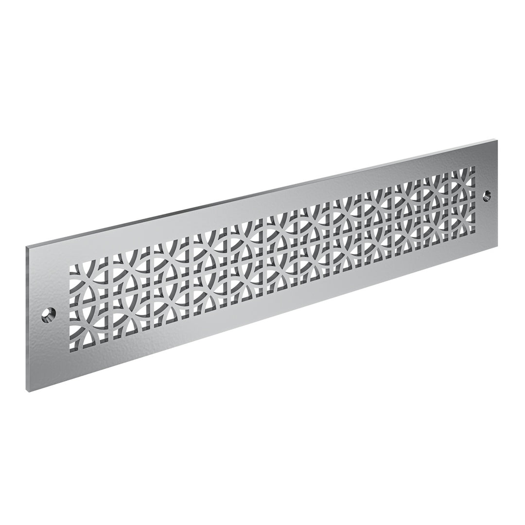 Sunray Toe Kick Vent Cover Toe Kick Reggio Register Company, LLC - VCU 2.25 x 10 (Overall 3.5 x 12) 3/16" Aluminum Silver