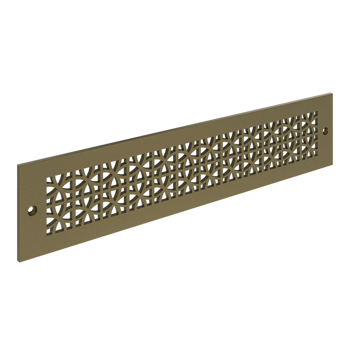 Sunray Toe Kick Vent Cover Toe Kick Reggio Register Company, LLC - VCU 2.25 x 10 (Overall 3.5 x 12) 3/16" Aluminum Sun Gold