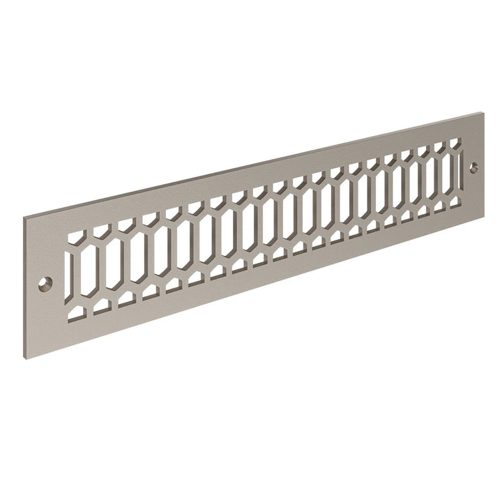 Duncan Toe Kick Vent Cover Toe Kick Reggio Register Company, LLC - VCU 2.25 x 10 (Overall 3.5 x 12) 3/16" Aluminum Champagne Bronze
