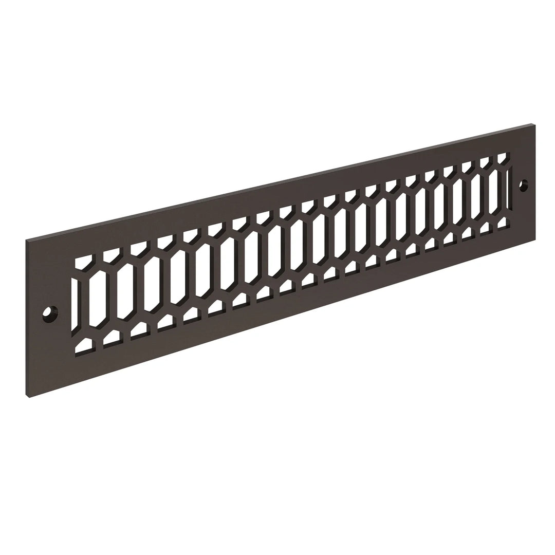 Duncan Toe Kick Vent Cover Toe Kick Reggio Register Company, LLC - VCU 2.25 x 10 (Overall 3.5 x 12) 3/16" Aluminum Oil Rubbed Bronze
