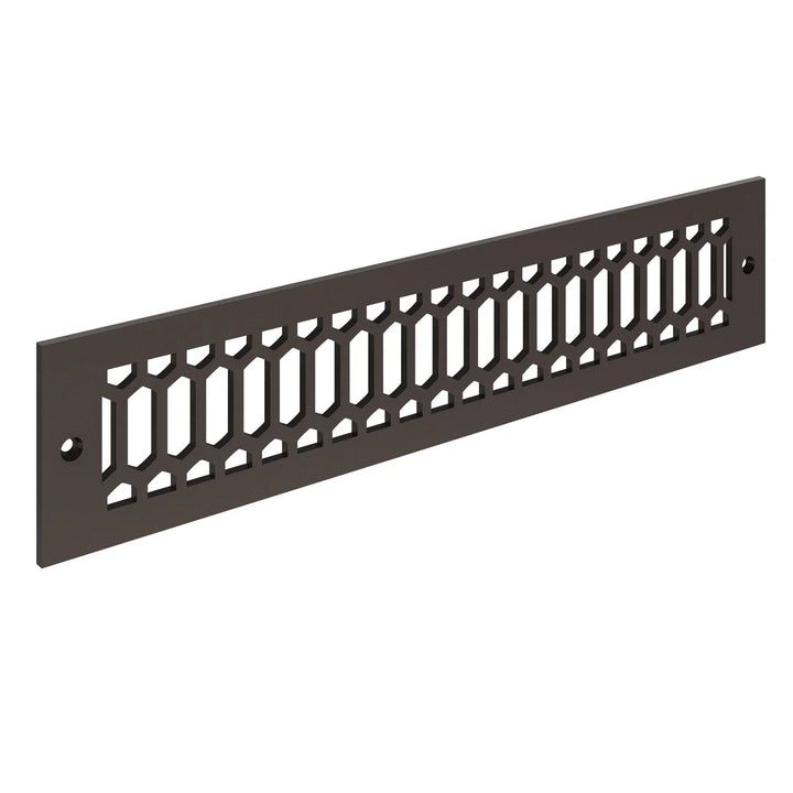 Duncan Toe Kick Vent Cover Toe Kick Reggio Register Company, LLC - VCU 2.25 x 10 (Overall 3.5 x 12) 3/16" Aluminum Oil Rubbed Bronze