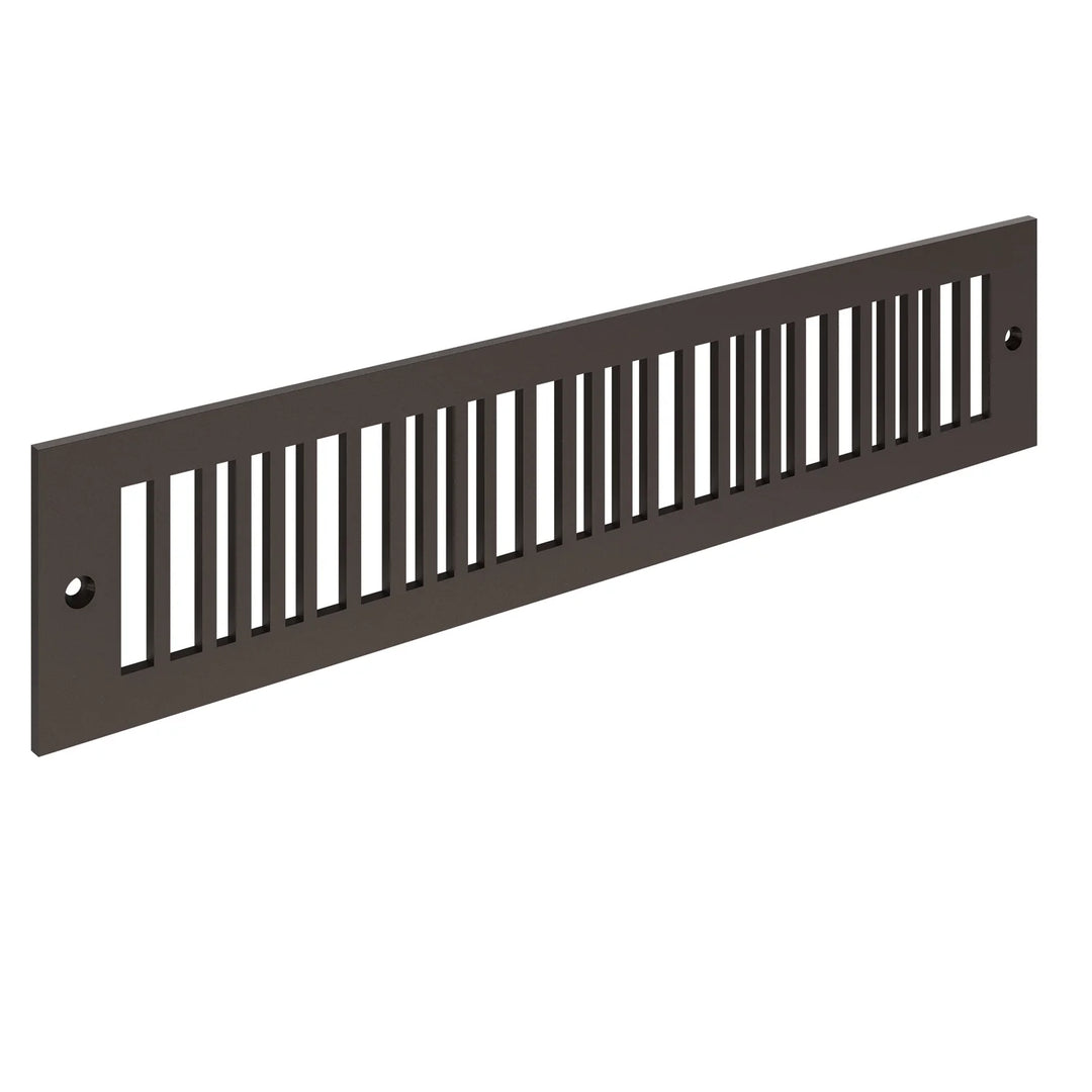 Piano Toe Kick Vent Cover Toe Kick Reggio Register Company, LLC - VCU 2.25 x 10 (Overall 3.5 x 12) 3/16" Aluminum Oil Rubbed Bronze