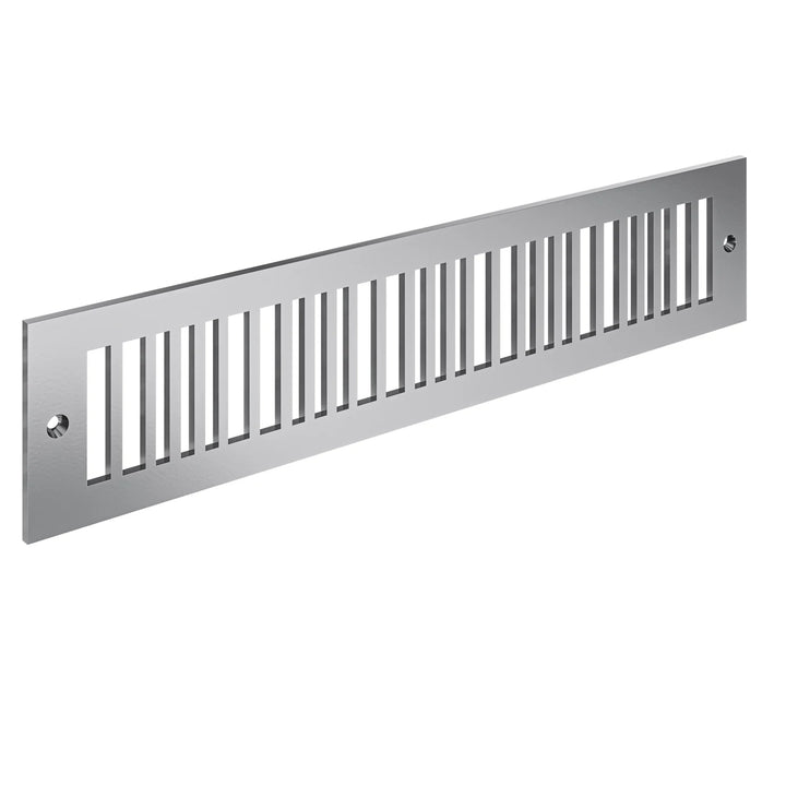 Piano Toe Kick Vent Cover Toe Kick Reggio Register Company, LLC - VCU 2.25 x 10 (Overall 3.5 x 12) 3/16" Aluminum Silver