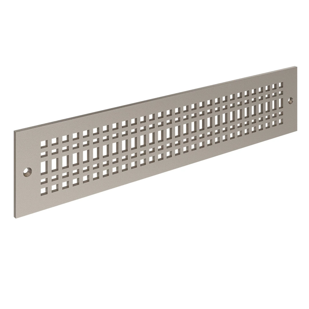 Linear Craftsman Toe Kick Vent Cover Toe Kick Reggio Register Company, LLC - VCU 2.25 x 10 (Overall 3.5 x 12) 3/16" Aluminum Champagne Bronze