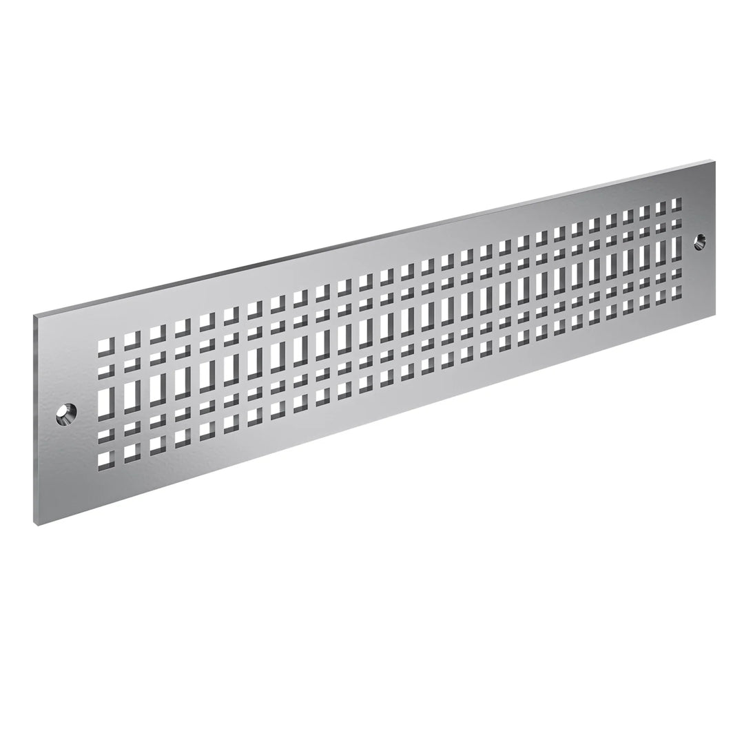 Linear Craftsman Toe Kick Vent Cover Toe Kick Reggio Register Company, LLC - VCU 2.25 x 10 (Overall 3.5 x 12) 3/16" Aluminum Silver