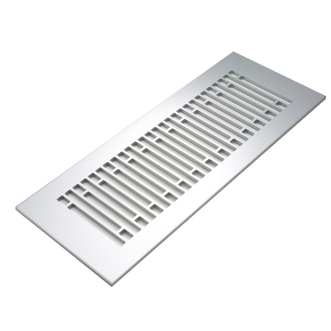 Abigail Design Vent Covers - Made to Order Vent Cover Reggio Register Company, LLC - VCU 2.25 x 10 (Overall 3.5 x 12) 3/16" Aluminum Silver