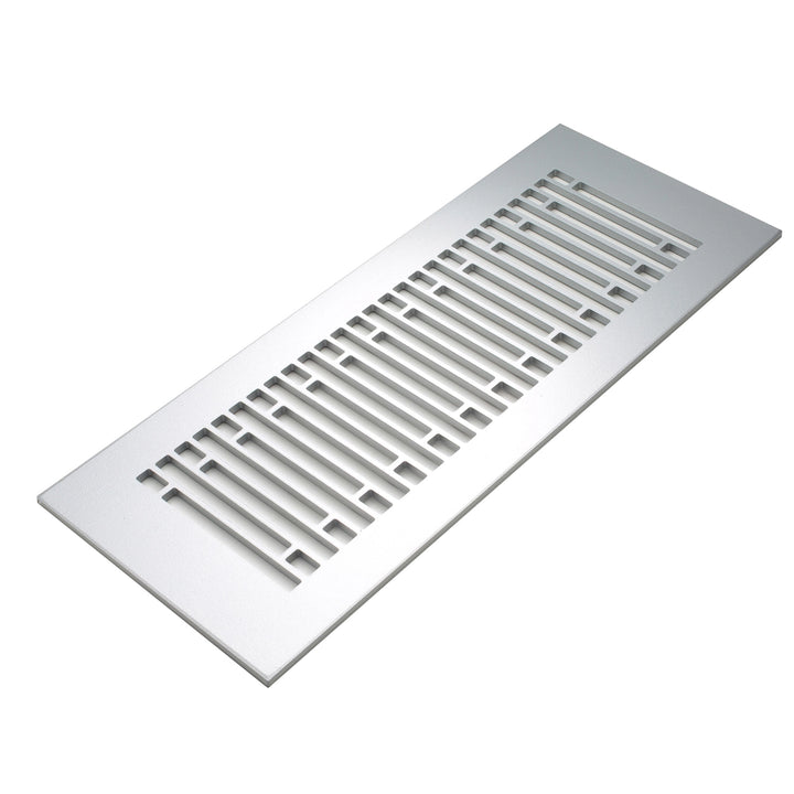 Abigail Design Vent Covers - Made to Order Vent Cover Reggio Register Company, LLC - VCU 2.25 x 10 (Overall 3.5 x 12) 3/16" Aluminum Silver