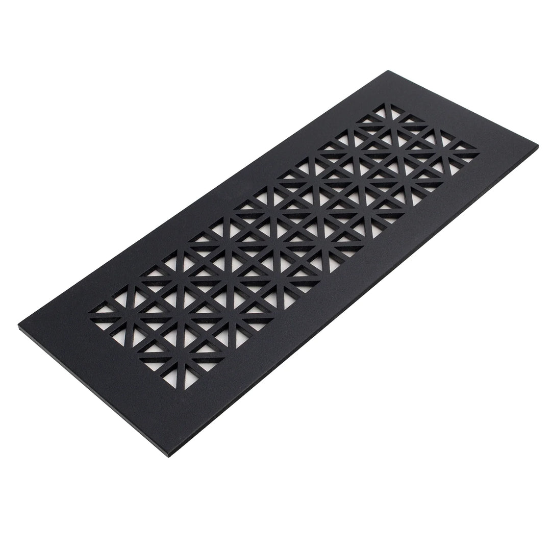 Asher Design Vent Covers - Made to Order Vent Cover Reggio Register Company, LLC - VCU 2.25 x 10 (Overall 3.5 x 12) 3/16" Aluminum Black