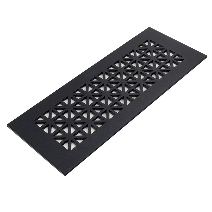 Asher Design Vent Covers - Made to Order Vent Cover Reggio Register Company, LLC - VCU 2.25 x 10 (Overall 3.5 x 12) 3/16" Aluminum Black