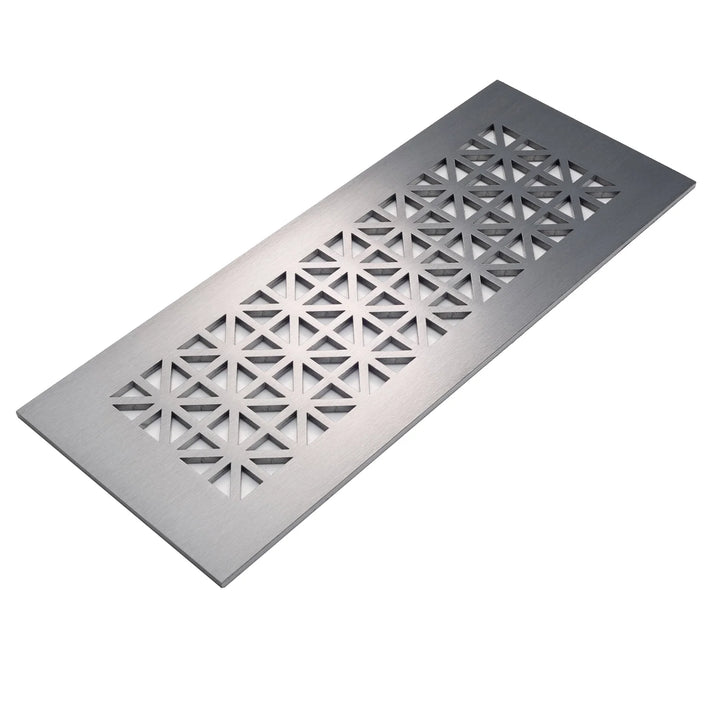 Asher Design Vent Covers - Made to Order Vent Cover Reggio Register Company, LLC - VCU 2.25 x 10 (Overall 3.5 x 12) 3/16" Aluminum Satin Nickel