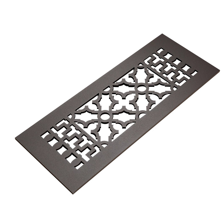 Scroll Design Vent Covers - Made to Order Vent Cover Reggio Register Company, LLC - VCU 2.25 x 10 (Overall 3.5 x 12) 3/16" Aluminum Oil Rubbed Bronze