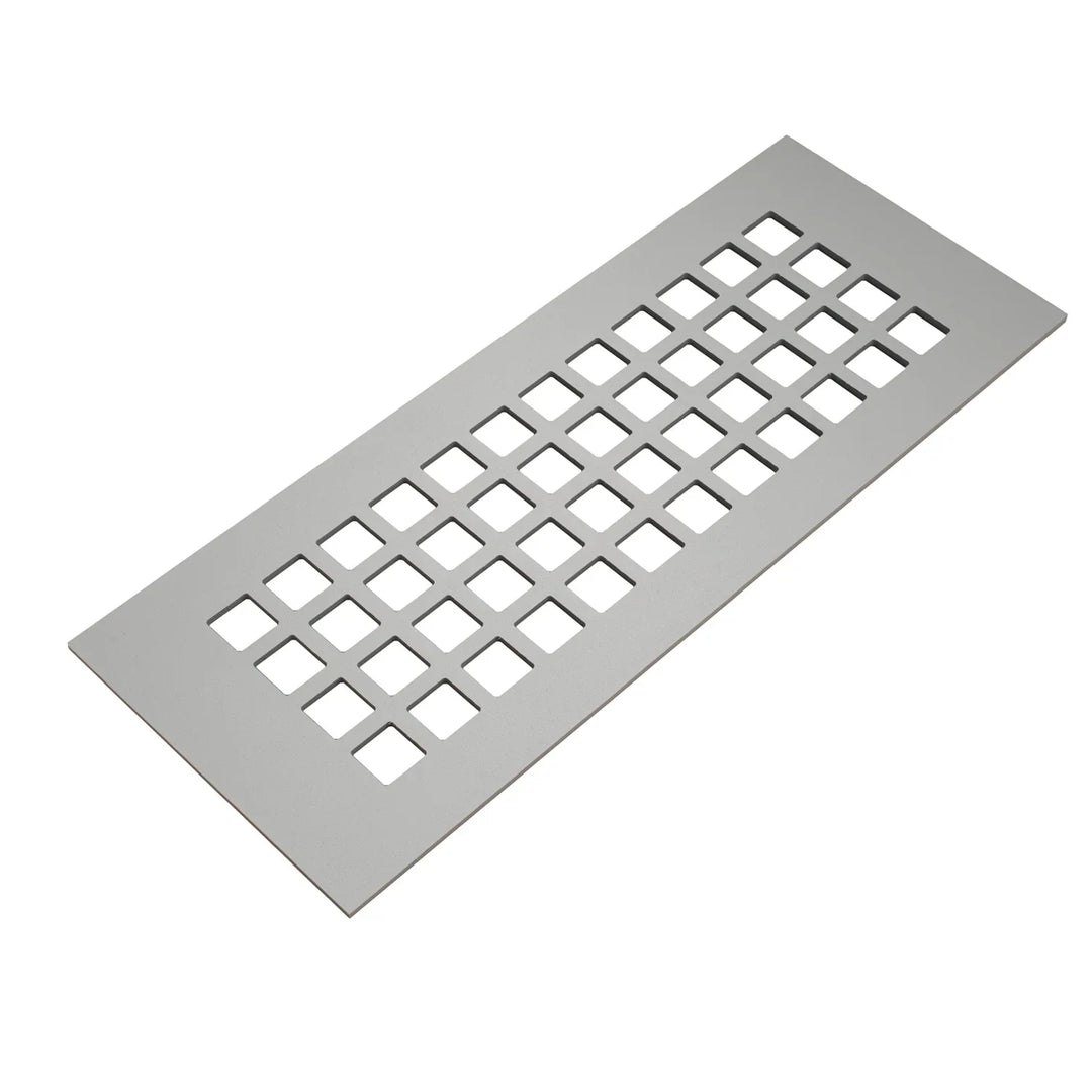Square Design Vent Covers - Made to Order Vent Cover Reggio Register Company, LLC - VCU 2.25 x 10 (Overall 3.5 x 12) 3/16" Aluminum Gray