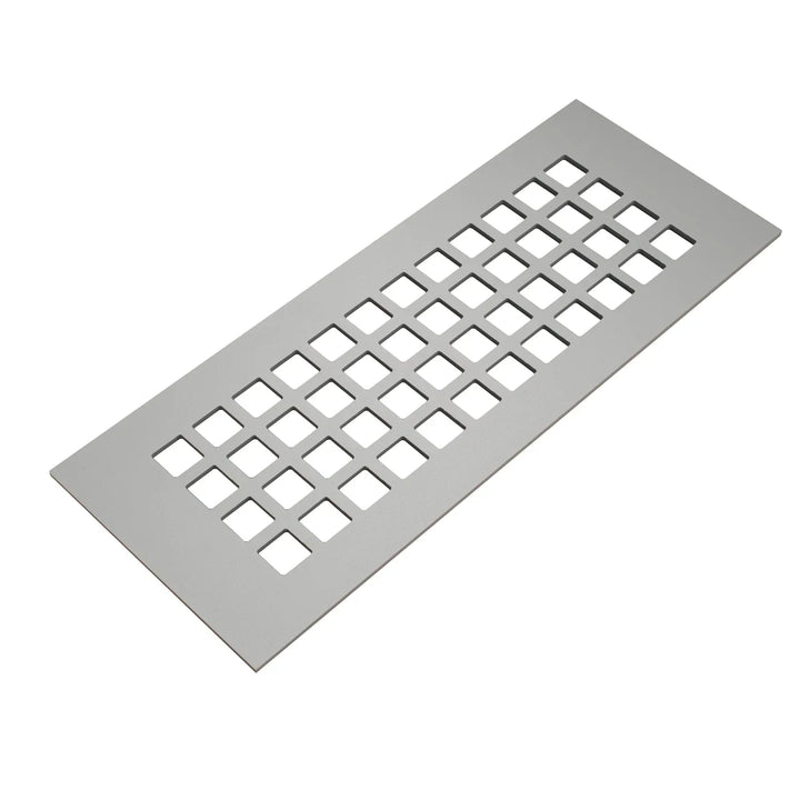 Square Design Vent Covers - Made to Order Vent Cover Reggio Register Company, LLC - VCU 2.25 x 10 (Overall 3.5 x 12) 3/16" Aluminum Gray