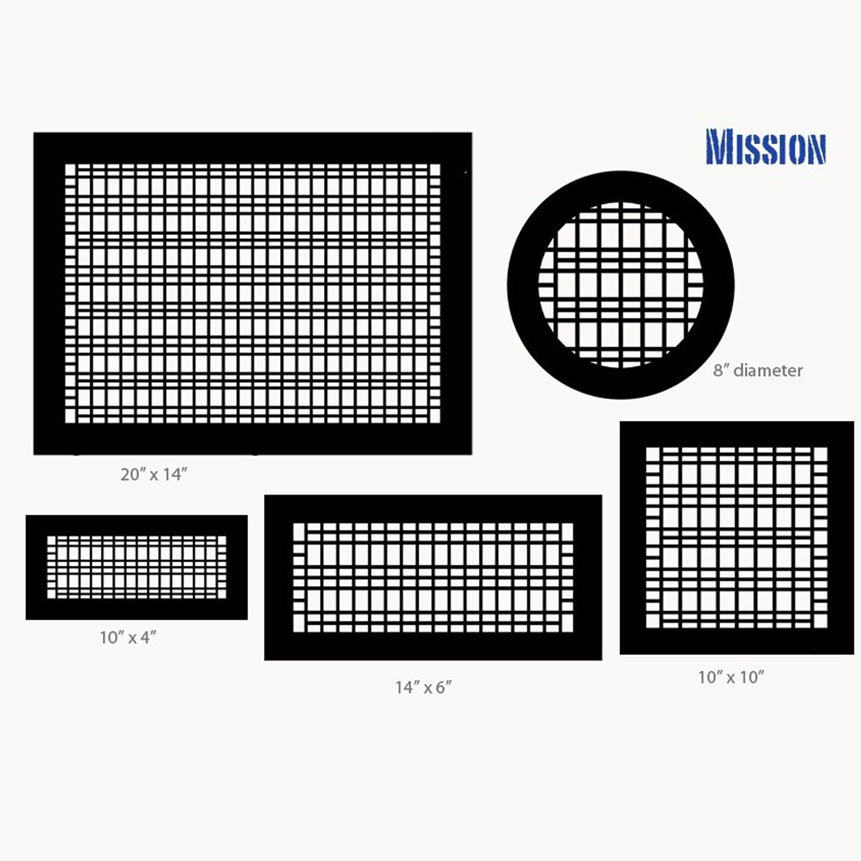Mission Gold Series Registers and Returns Vent Cover Steel Crest Corporation - VCU