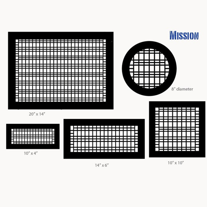 Mission Gold Series Registers and Returns Vent Cover Steel Crest Corporation - VCU