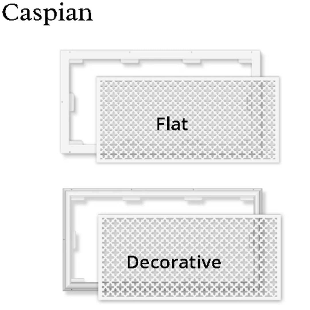 Decorative Resin Air Return Filter Grille Magnetic Filter Grille Decorative Resin 4 x 8 (Approx. Overall Size 7 x 11) White Caspian