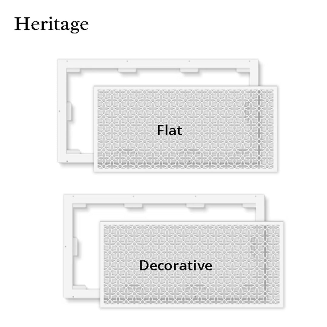 Decorative Resin Air Return Filter Grille Magnetic Filter Grille Majestic Vent Covers, INC - VCU 4 x 8 (Approx. Overall Size 7 x 11) White Heritage