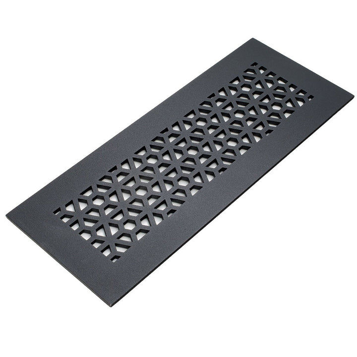 Mosaic Design Vent Covers - Made to Order Vent Cover Reggio Register Company, LLC - VCU 2.25 x 10 (Overall 3.5 x 12) 3/16" Aluminum Black