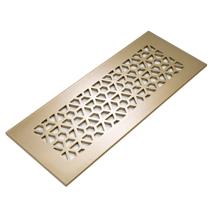 Mosaic Design Vent Covers - Made to Order Vent Cover Reggio Register Company, LLC - VCU 2.25 x 10 (Overall 3.5 x 12) 3/16" Aluminum Sun Gold