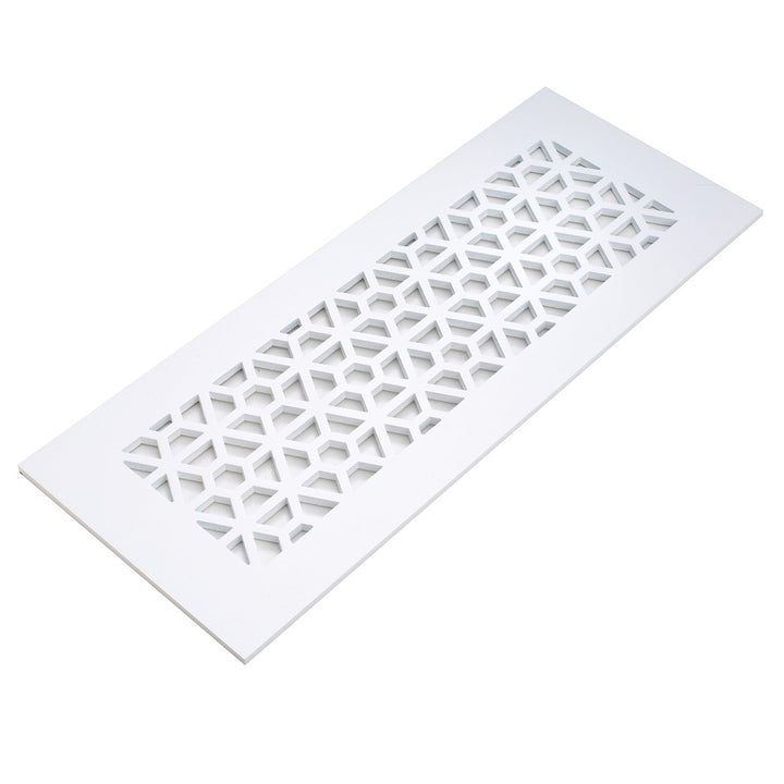 Mosaic Design Vent Covers - Made to Order Vent Cover Reggio Register Company, LLC - VCU 2.25 x 10 (Overall 3.5 x 12) 3/16" Aluminum White