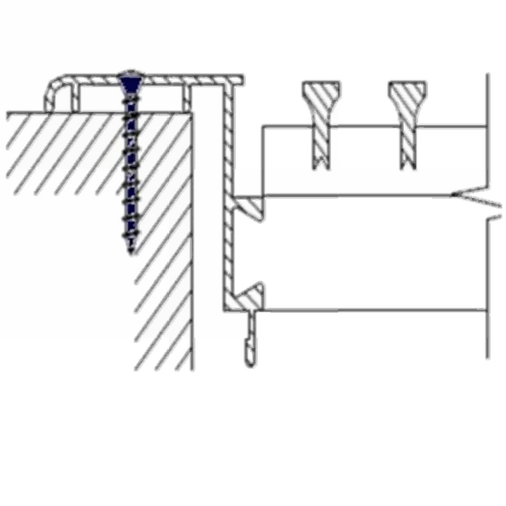 Commercial Industrial Mounting A-C-D Mounting Style Dayus Register and Grille, Inc. - VCU A - Mounting Screws