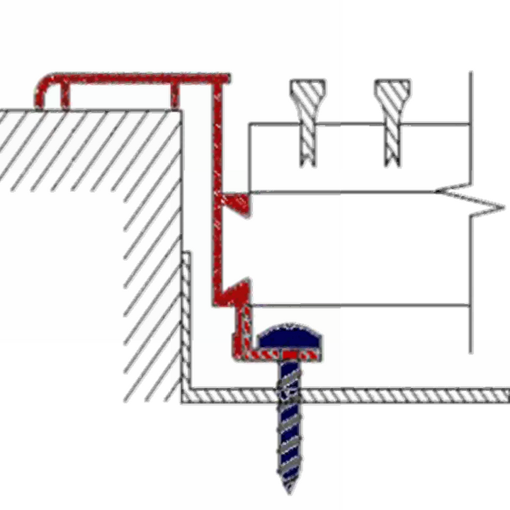 Commercial Industrial Mounting A-C-D Mounting Style Dayus Register and Grille, Inc. - VCU C - Concealed Fastening