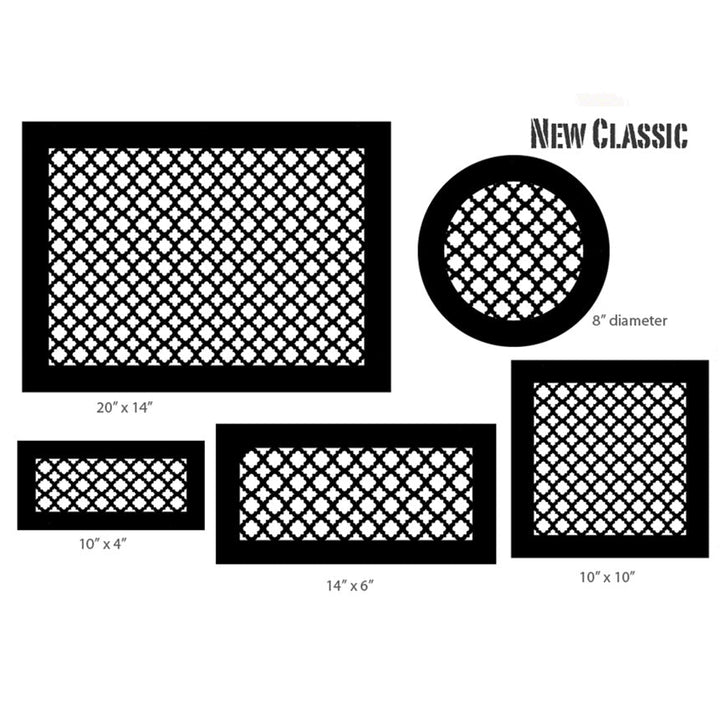 Gold Series Return Air Filter Frame New Classic Return Grille Air Filter Frame Steel Crest Corporation - VCU 10x12 Antique Bronze