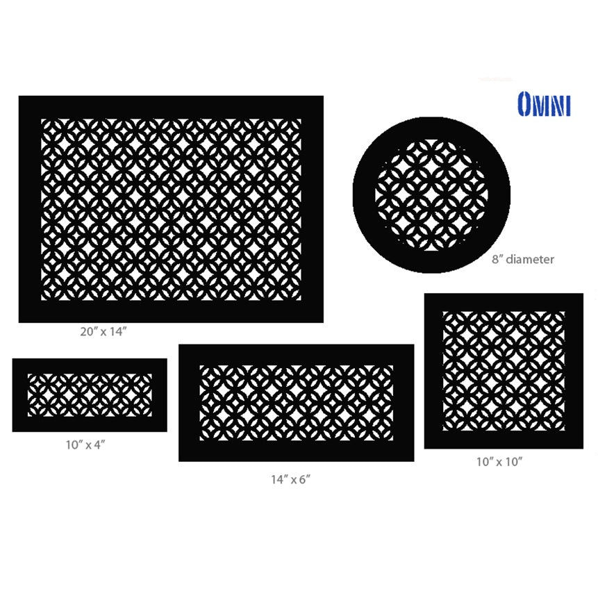 Gold Series Return Air Filter Frame Omni Return Grille Air Filter Frame Steel Crest Corporation - VCU 10x12 Antique Bronze