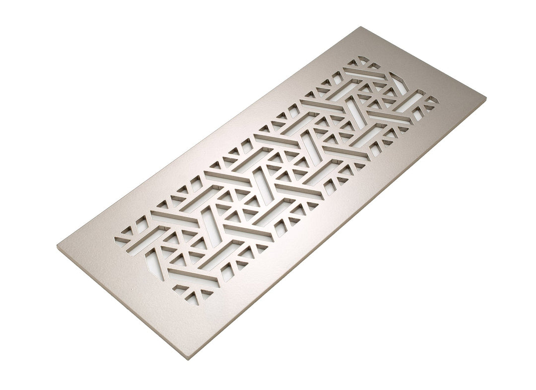 Pinwheel Design Vent Covers - Made to Order Vent Cover Reggio Register Company, LLC - VCU 2.25 x 10 (Overall 3.5 x 12) 3/16" Aluminum Champagne Bronze