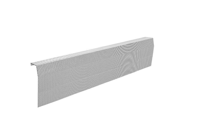 Premium Tall Slip-On Baseboarders Heater Cover - Galvanized Steel Baseboard Heater Cover Baseboarders - VCU 60" (3.125 x 60 x 8.75) White