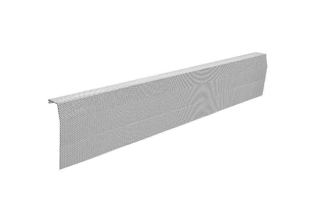 Premium Tall Slip-On Baseboarders Heater Cover - Galvanized Steel Baseboard Heater Cover Baseboarders - VCU 84" (3.125 x 84 x 8.75) White
