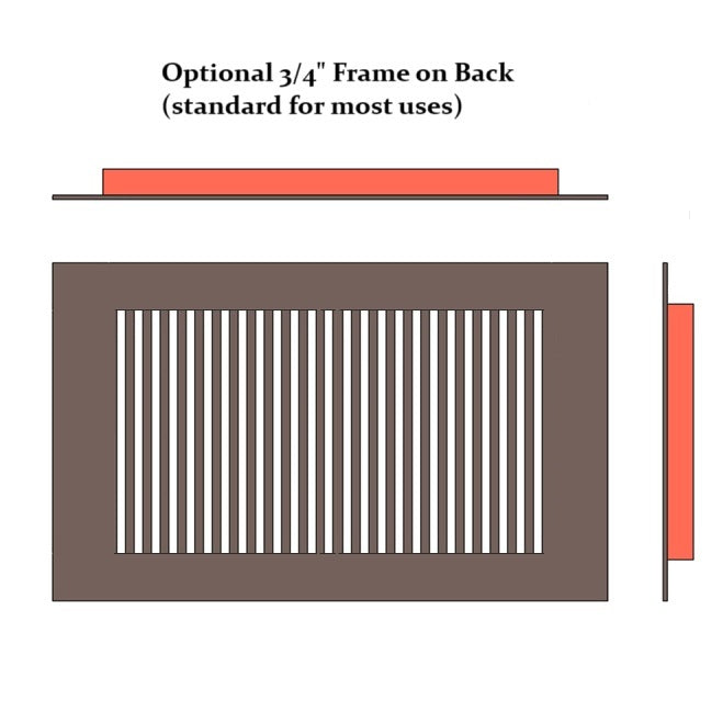 Pro-Vertical Gold Series Registers and Returns Vent Cover Steel Crest Corporation - VCU