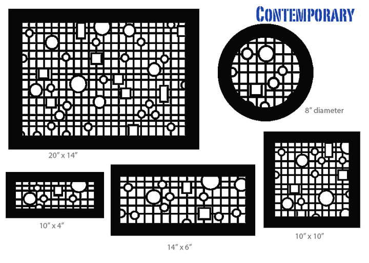 Contemporary Gold Series Registers and Returns Vent Cover Steel Crest Corporation - VCU