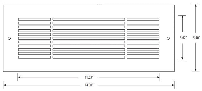 Royal Linear Design Vent Covers - Made to Order Vent Cover Reggio Register Company, LLC - VCU