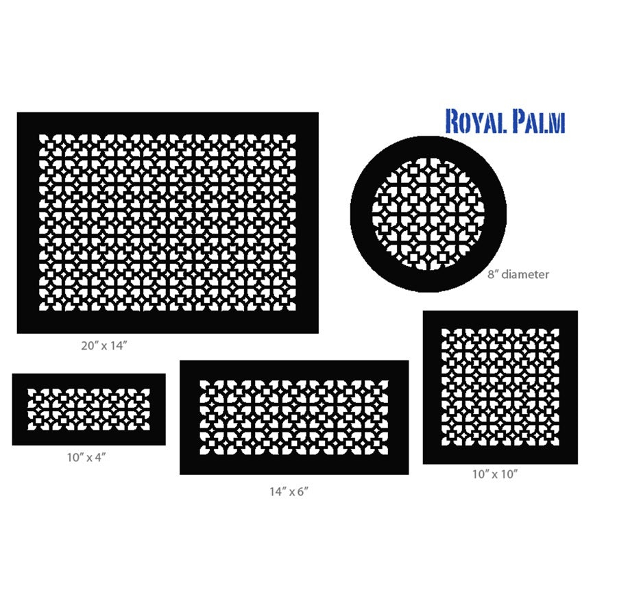 Gold Series Return Air Filter Frame Royal Palm Return Grille Air Filter Frame Steel Crest Corporation - VCU 10x12 Antique Bronze