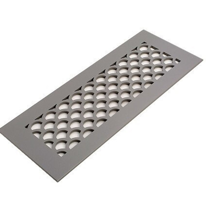 Sanibel Design Vent Covers - Made to Order Vent Cover Reggio Register Company, LLC - VCU 2.25 x 10 (Overall 3.5 x 12) 3/16" Aluminum Gray