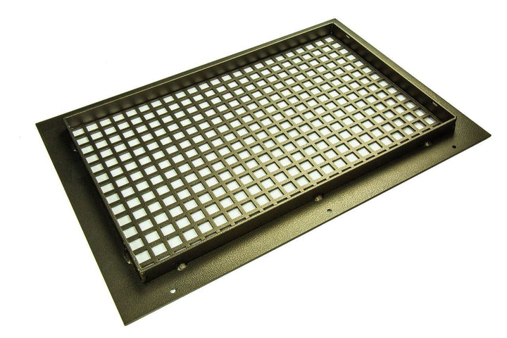 Silver Series Steel Designs Square Registers and Returns Vent Cover Steel Crest Corporation - VCU