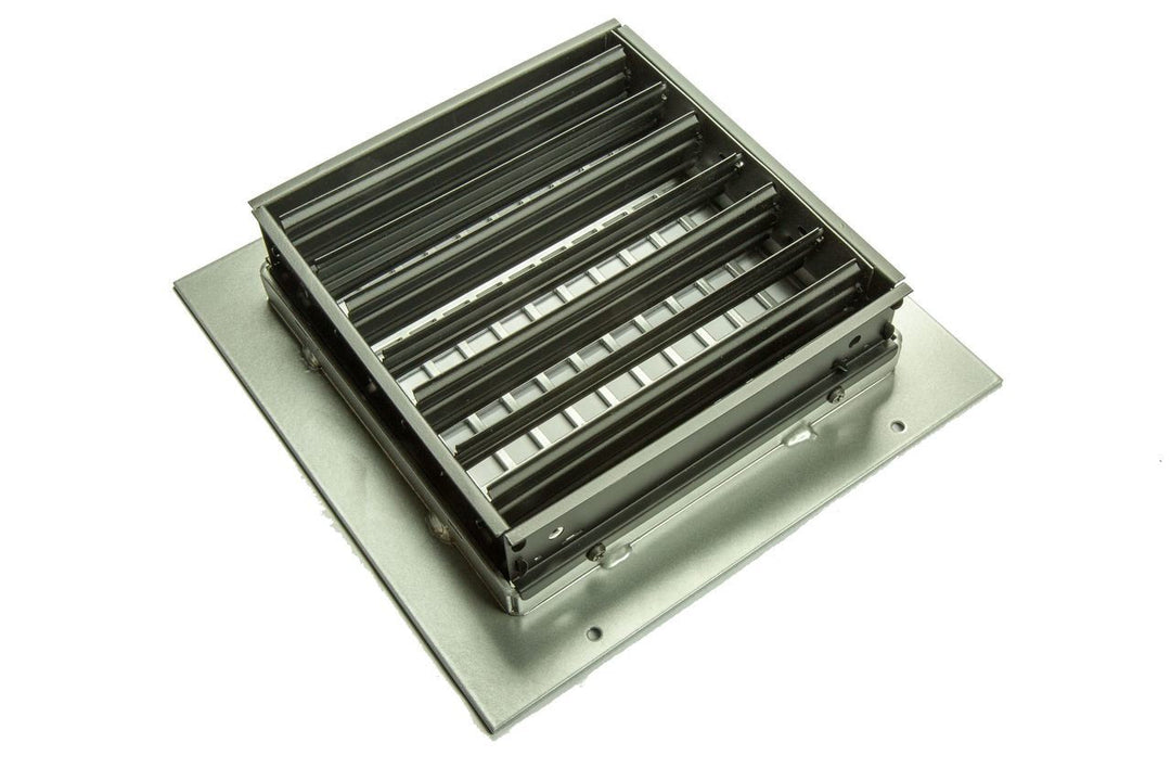 Silver Series Steel Designs Square Registers and Returns Vent Cover Steel Crest Corporation - VCU
