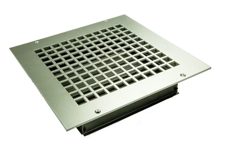 Silver Series Steel Designs Square Registers and Returns Vent Cover Steel Crest Corporation - VCU