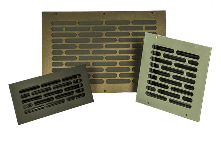 Silver Series Steel Designs Vogue Registers and Returns Vent Cover Steel Crest Corporation - VCU