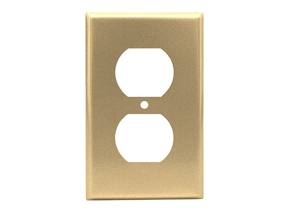 Matching Switchplates Matching Switchplates Reggio Register Company, LLC - VCU Single Duplex Sun Gold