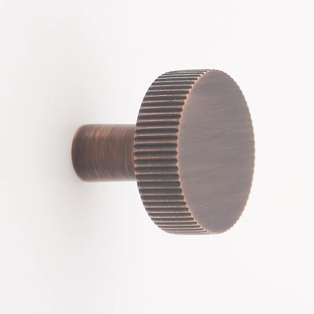 Hanna Solid Brass Cabinet Knob Cabinet Hardware Kay Hardware - VCU Antique Copper