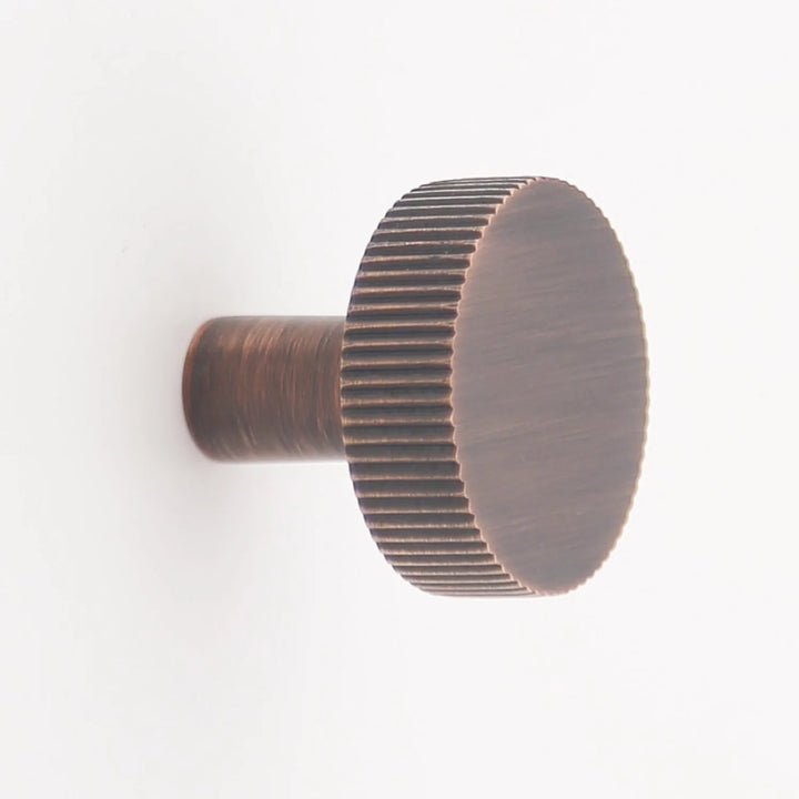 Hanna Solid Brass Cabinet Knob Cabinet Hardware Kay Hardware - VCU Antique Copper