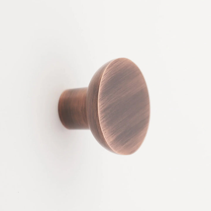 Frederick Solid Brass Cabinet Knob Cabinet Hardware Kay Hardware - VCU 1.5" Antique Copper