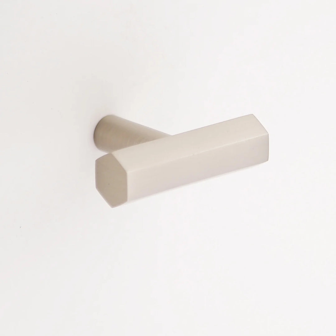 Abigail Solid Brass T-Knob Cabinet Hardware Kay Hardware - VCU Polished Nickel