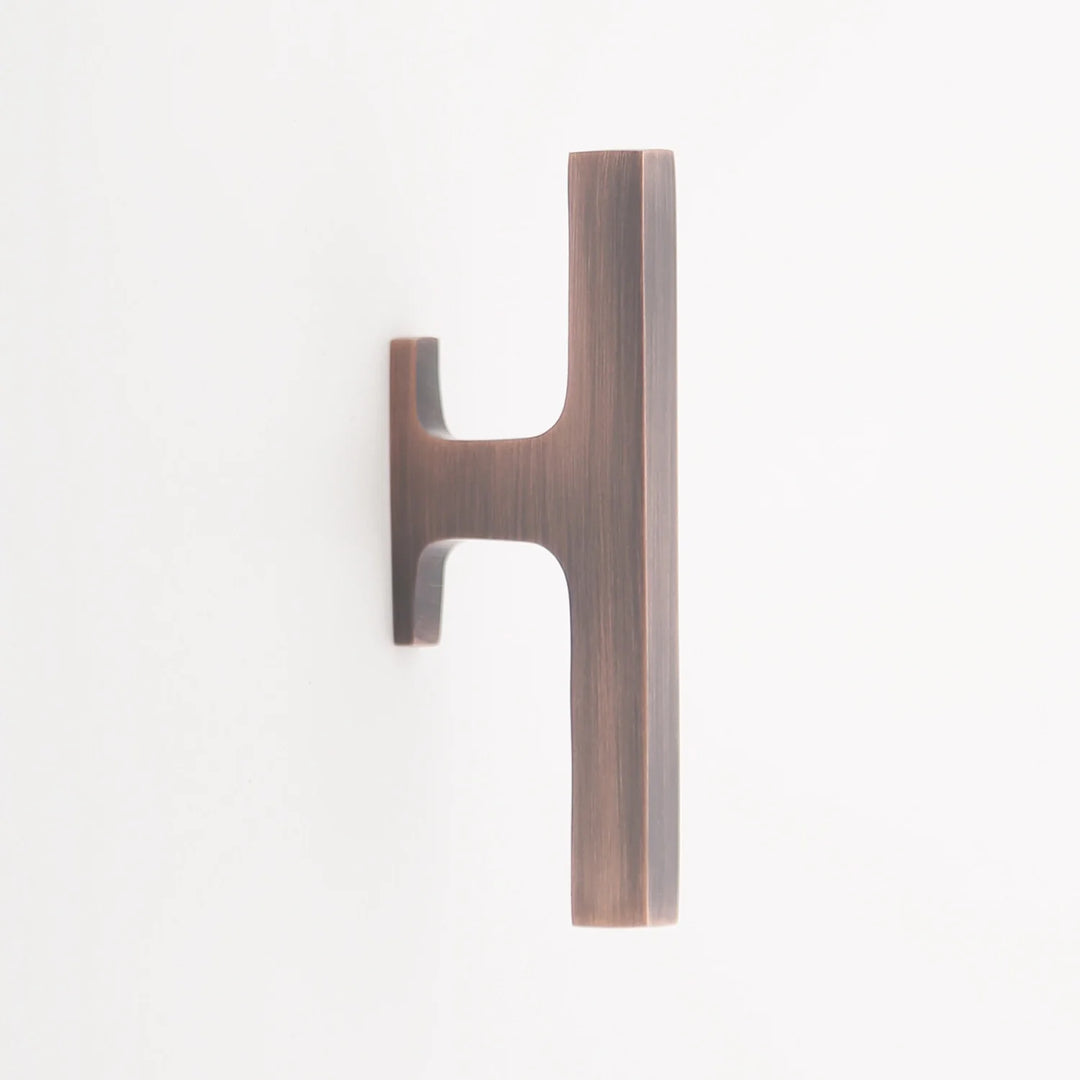 Gabrielle Solid Brass Offset Cabinet Pull Cabinet Hardware Kay Hardware - VCU Antique Copper
