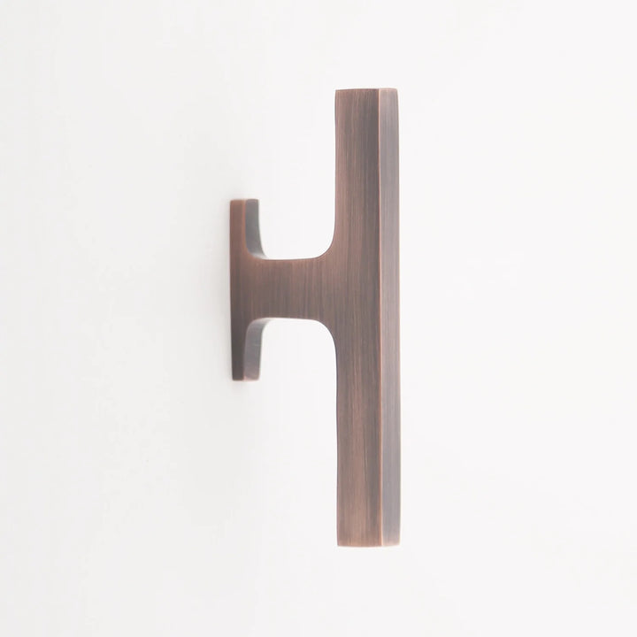 Gabrielle Solid Brass Offset Cabinet Pull Cabinet Hardware Kay Hardware - VCU Antique Copper